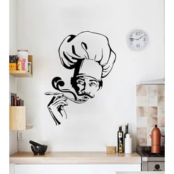 Adesivo Para Cozinha Chefe De Cozinha Desenho