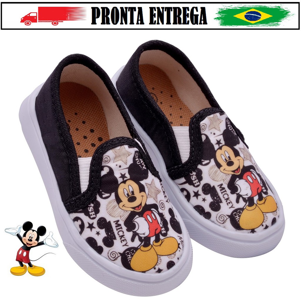 sapatenis mickey feminino