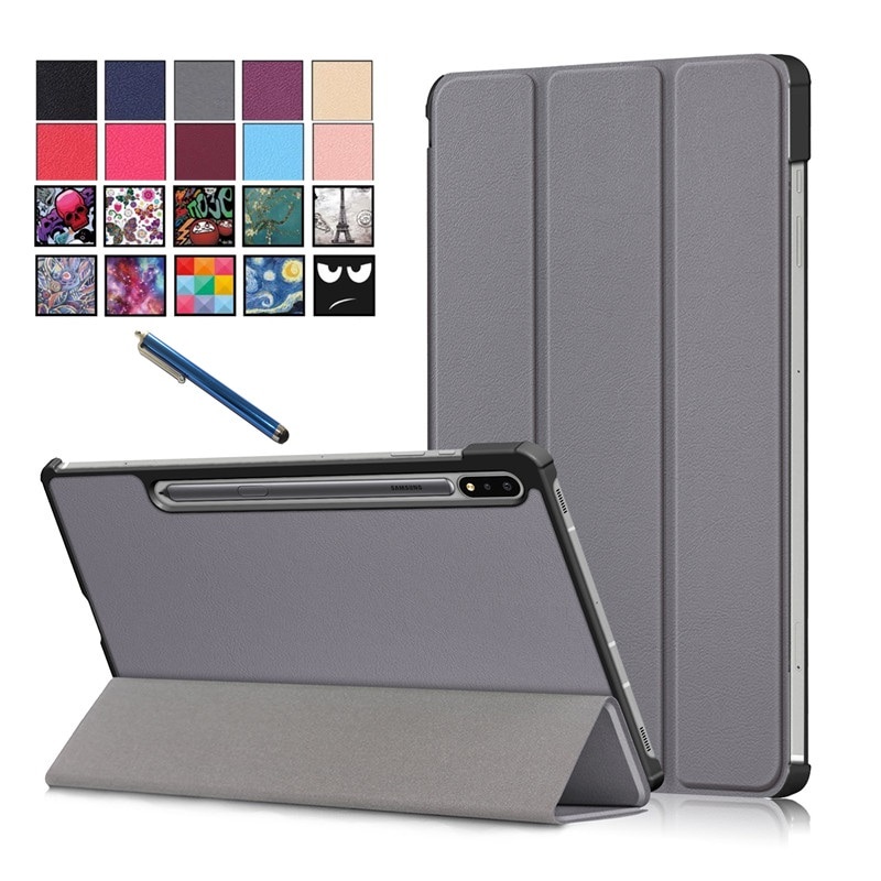 Samsung Galaxy Tab S7 Plus S7 FE SM-T970 T975 Tablet Leather Folding Magnetic Cover