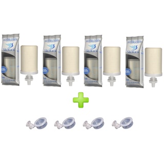 Kit 4 Velas Tripla Ação Stéfani Originais Para Filtro De Barro  + 4 Boias Dosadoras em Oferta na Shopee