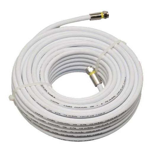 Cabo para Antena de TV 15 Metros Montado Cabo Coaxial RG6 95% Malha 75 OHMS