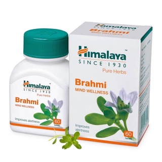 Brahmi ( bacopa monnieri )Importado 60 tab - 250mg Himalaya Ayurveda aumenta a concentração e memória de forma 100% natural produto fitoterápico