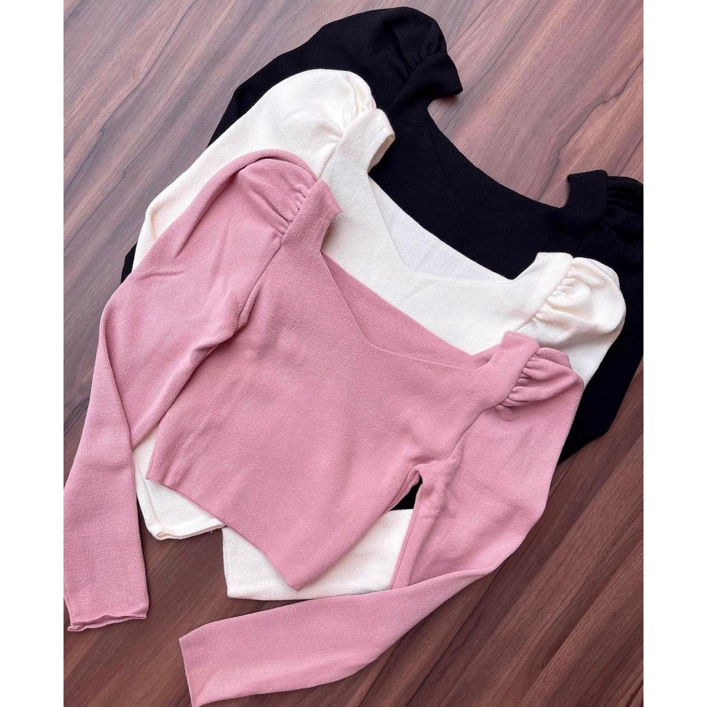 Top Cropped Tricot Canelado Luxo Fio Especial Blogueira Lançamento