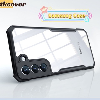Capa Flexível Anti-Impacto Transparente Luxo Para Samsung S22 Ultra Plus S21 FE S10 M52 A03 A33 A53 A73