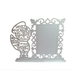10 Porta Retrato para foto 10x15 Anjo Batizado crisma catecismo Lembrancinha em mdf branco em Oferta na Shopee