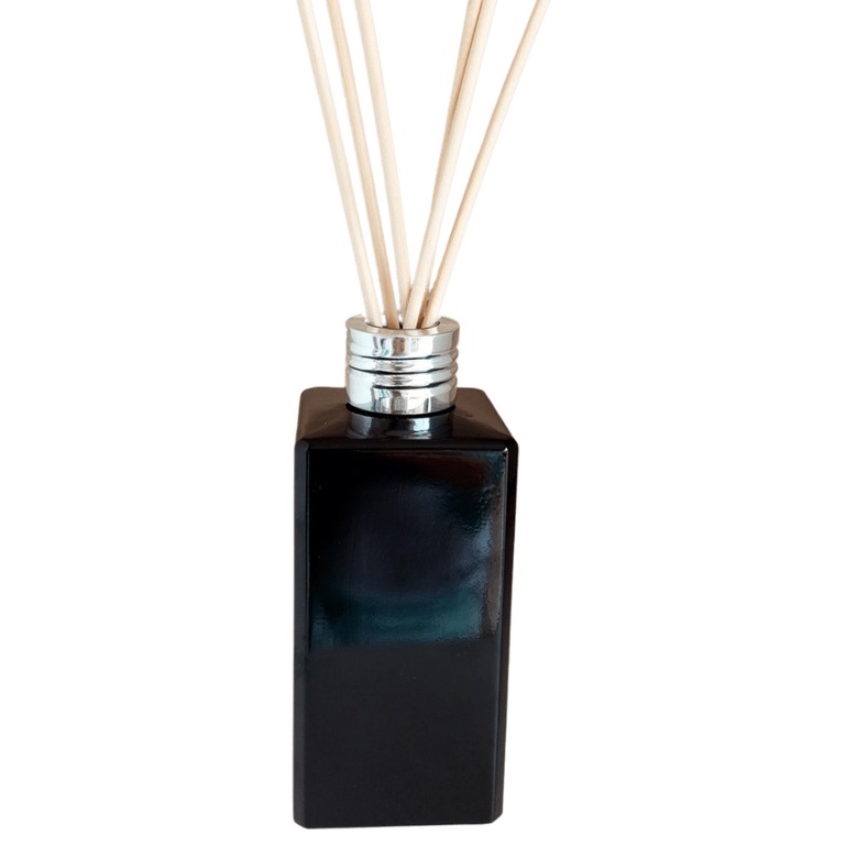 01 Frasco de Vidro Aromatizador de Ambientes Square Onix Capacidade de 250ml