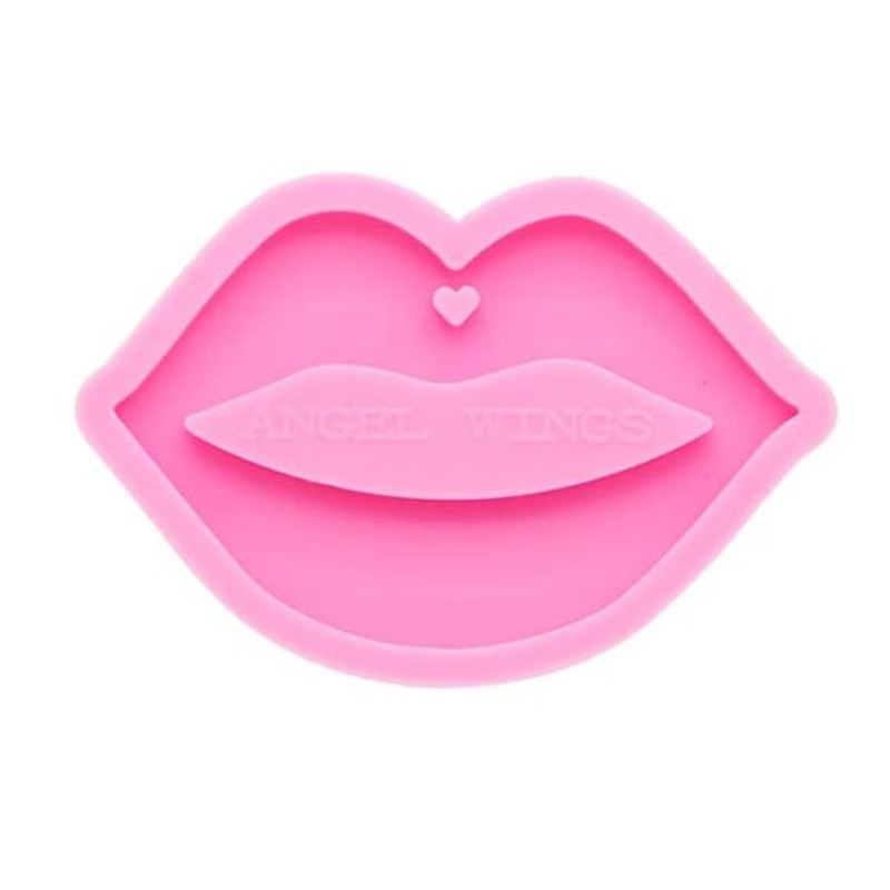 Molde de silicone boca, resina epóxi/chaveiros/artesanato