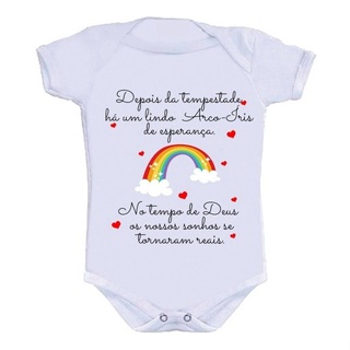 Body Bebê Personalizado Divertido Bebê Lindo Arco Íris em Oferta na Shopee
