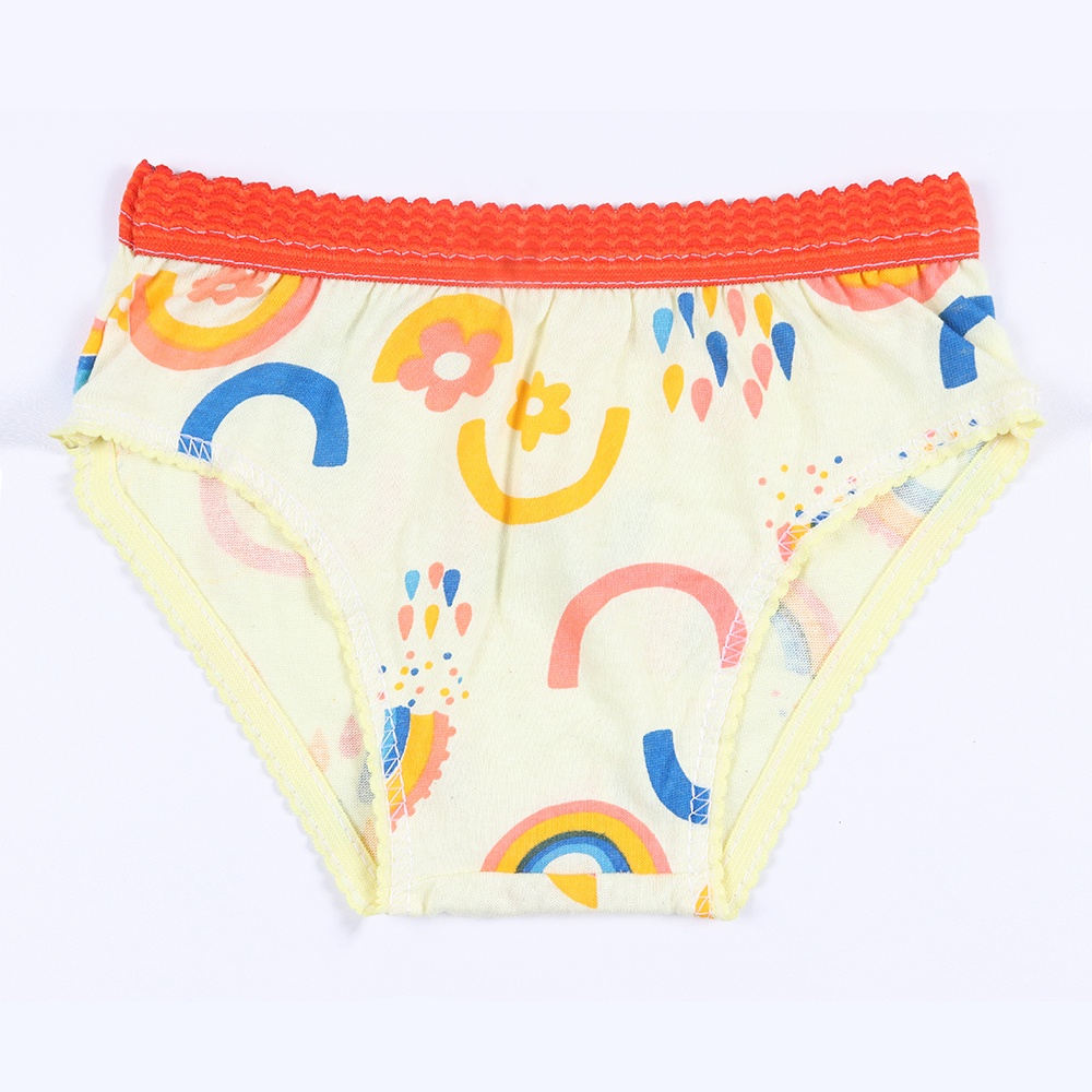 Kit  3 Calcinhas Infantis de Algodão Estampadas