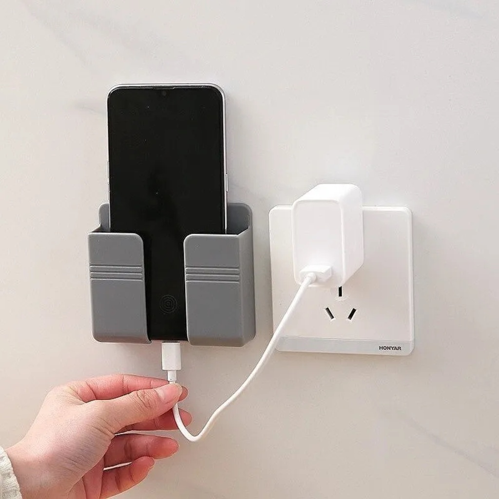 Suporte Adesivo Carregar Celular Controle na Parede Plástico