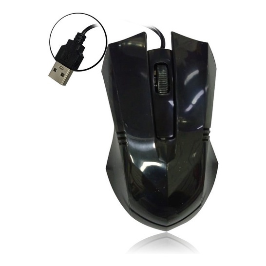Mouse Gamer Ergonomico 1600 Dpi Usb Com Fio Jogador Compativel Com Pc e Notebook Simples Barato