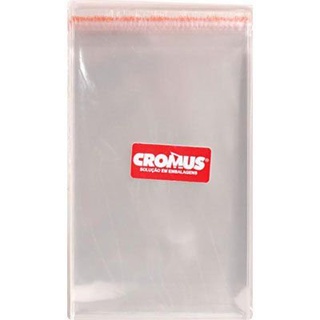 Saco Adesivado Transparente 12x18cm - 100 unidades - Cromus Embalagens - Rizzo Distribuidora em Oferta na Shopee