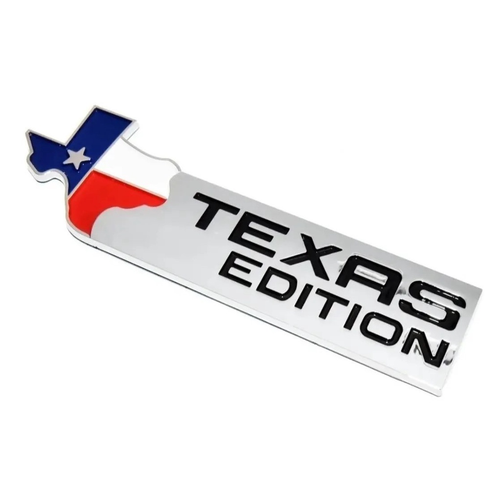 Emblema  Texas Edition Ranger/ F250/ Ram Prata