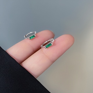 Brincos De Prata S925 E Jade Simples Moda Feminina/Joias De Estudante/Presentes