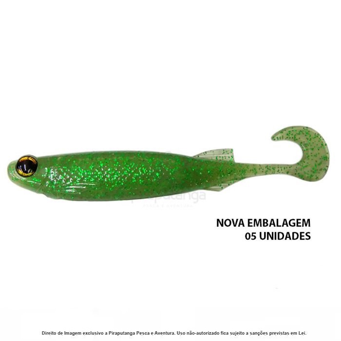 Isca Artificial Monster3x E-Shad 12cm Soft Bass Tucunaré Back Bass Traíra