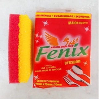 KIT 5 EMBALAGENS ESPONJA CRESPON DUPLA FACE COM 2 UNIDADES CADA EMBALAGEM em Oferta na Shopee