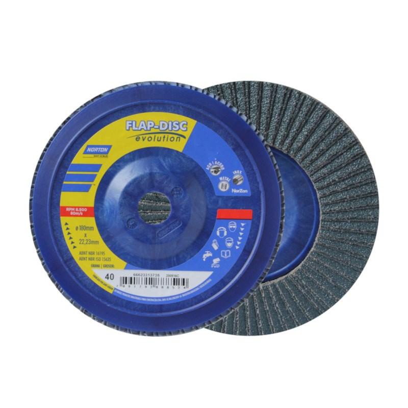 Disco de Lixa Flap 7 POL Grão 40 NORTON - Home & Living
