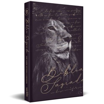 Bíblia Sagrada | ARC | Harpa | Letra normal | Capa Dura | Leão Refúgio em Oferta na Shopee