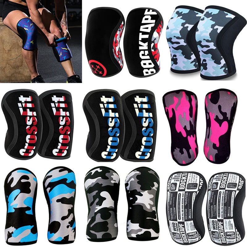 Joelheira De Compressão Profissional Em Neopreno 7mm Para Esportes 2 Pedaços Joelheira De Compressão Desportiva Suporte De Joelho 1 Pair