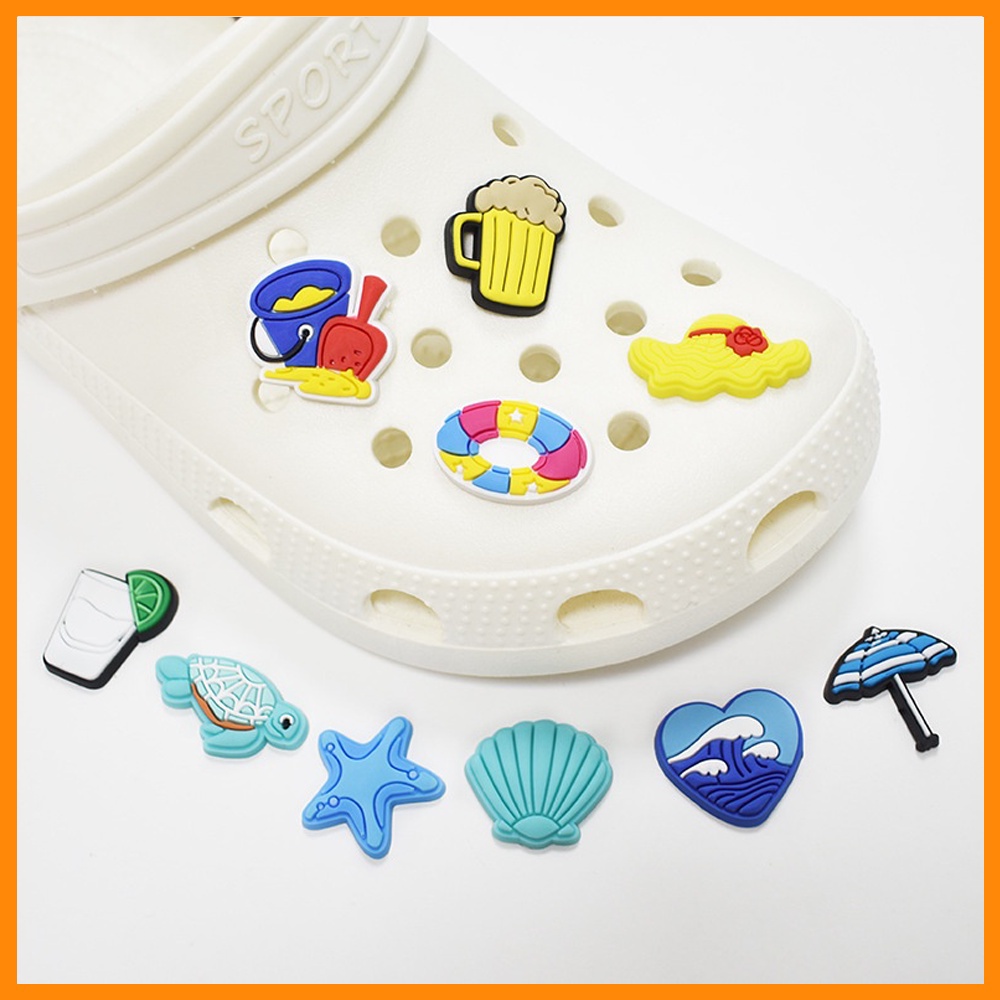 Decoração De Sapato Para Amuletos De Tamancoequipo De Playa Presentes Sapatos Sacos Primavera