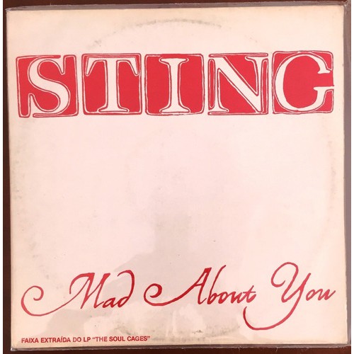 Sting Promocional Single Vinil Mad About You Raro