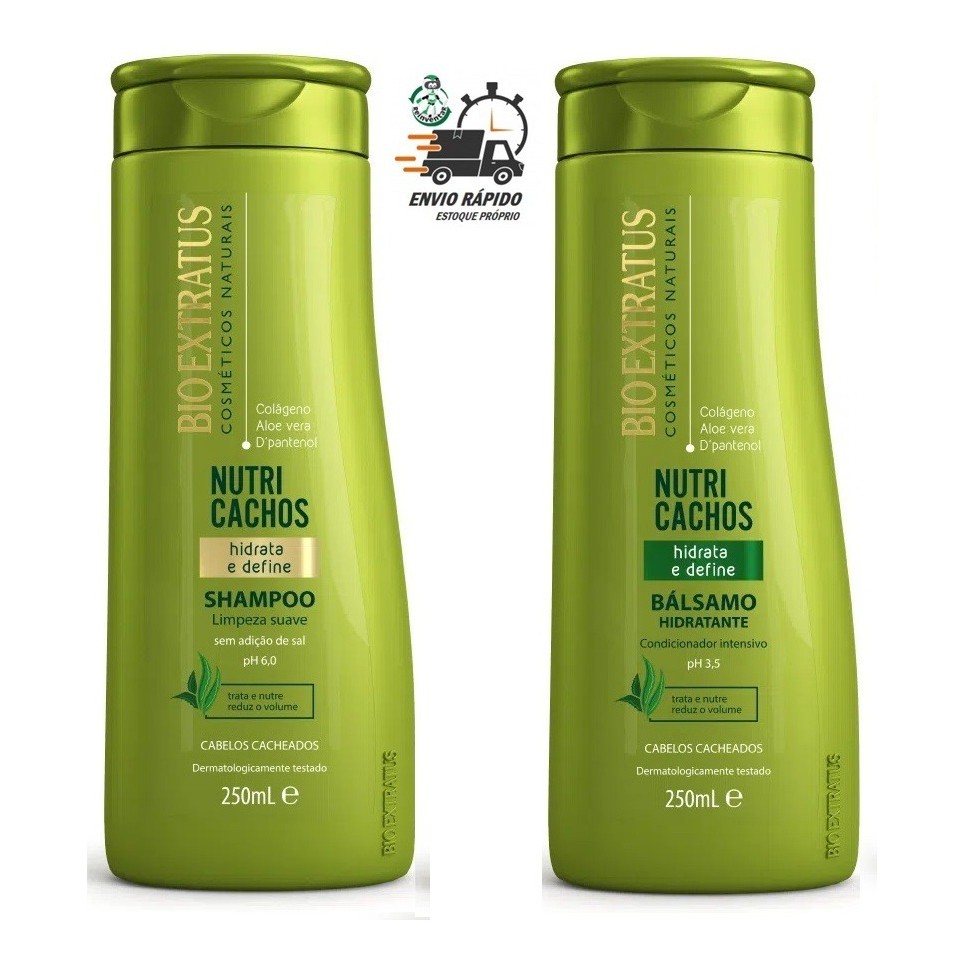 Kit Bio Extratus Nutri Cachos Shampoo + Condicionador 250ml