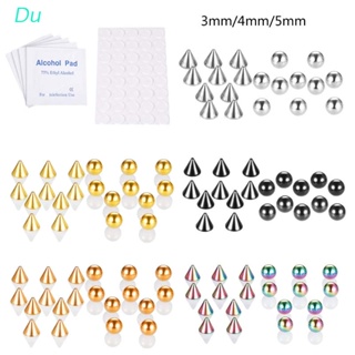 Du Conjunto Piercing Aço Inoxidável / Brinco Para Nariz / Sobrancelha / Lábio / Piercing em Oferta na Shopee