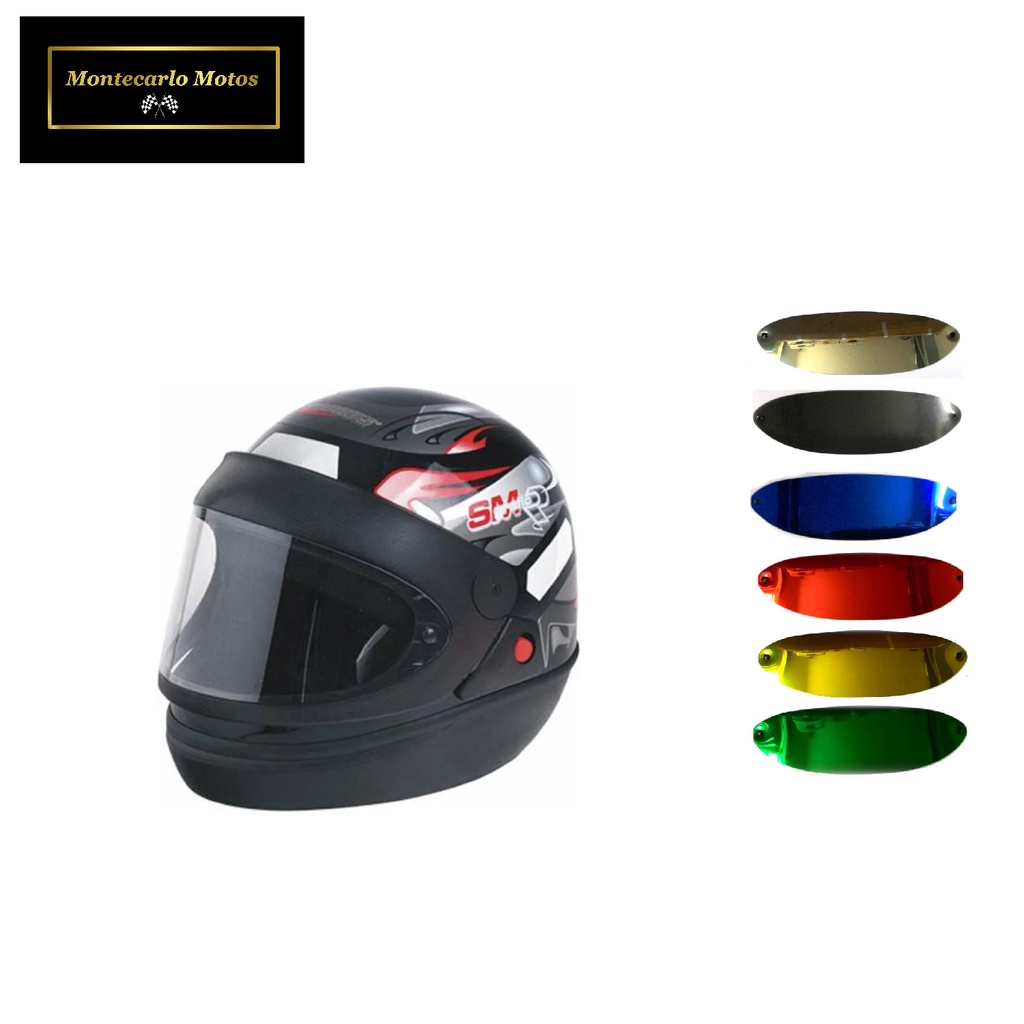 Capacete Taurus San Marino Preto Brilhante tam 56 + Viseira de Brinde a escolha na mensagem