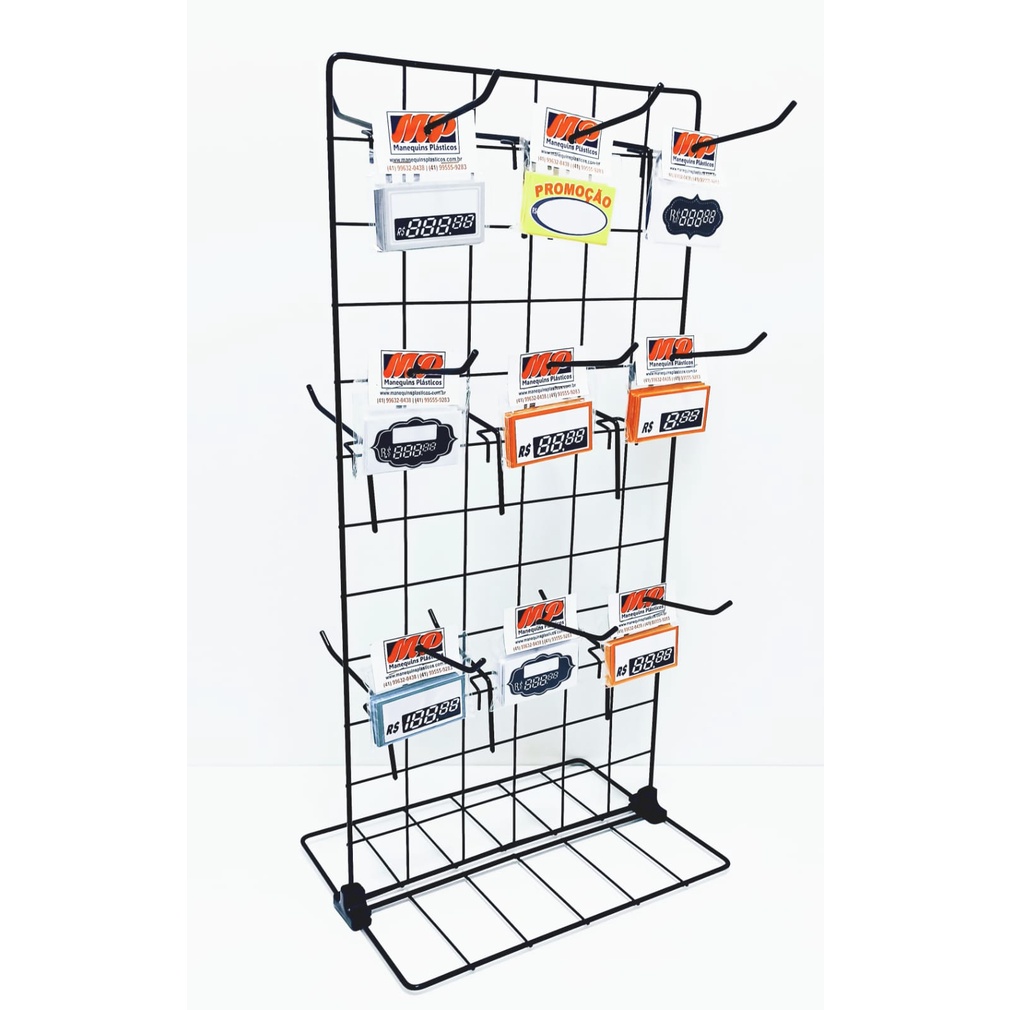 Expositor Para Bijuterias 30x60 Com Ganchos 10 cm em Oferta na Shopee