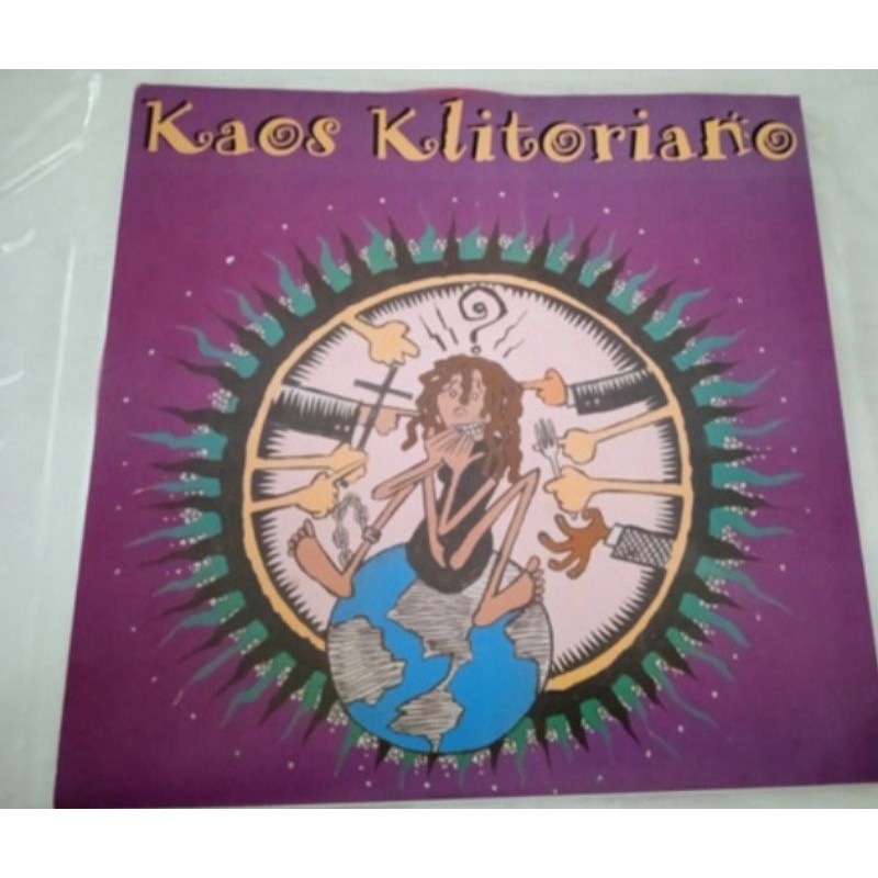 LP split kolica / kaos klitoriano estado de novo Vinil e capa, vinil rosa