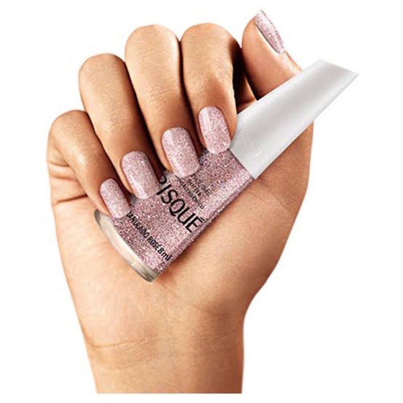 Esmalte Risqué Efeitos Glitter Granulado Rosé Hipoalergênicos - 8ml em Oferta na Shopee