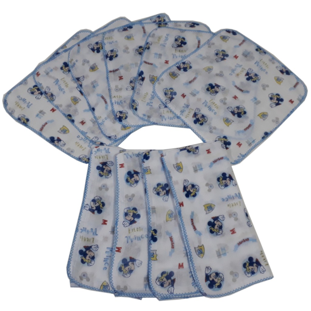 5 FRALDA DISNEY ESTAMPADA 70X70CM COM CROCHE