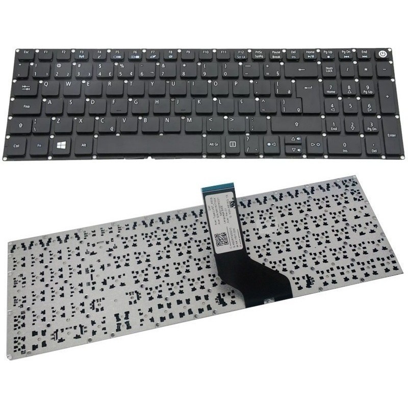 Teclado Para Notebook Acer Aspire E5-573g 74q5 | Abnt2 Preto