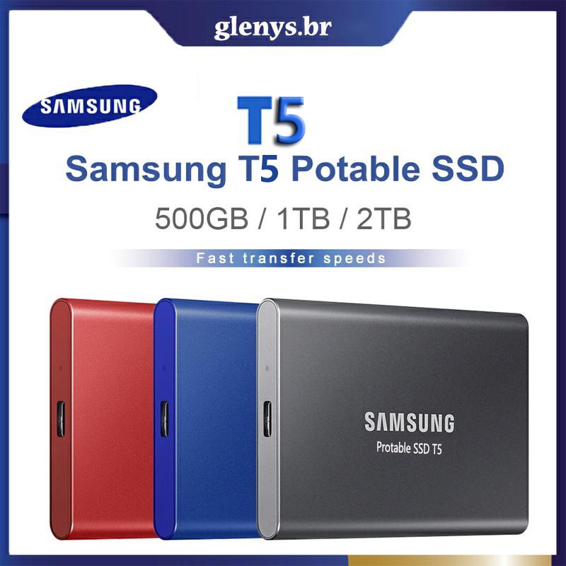 Samsung T5 Hd External 2tb Portable Mini Ssd 1tb Solid State Drive 500gb Shopee Brasil