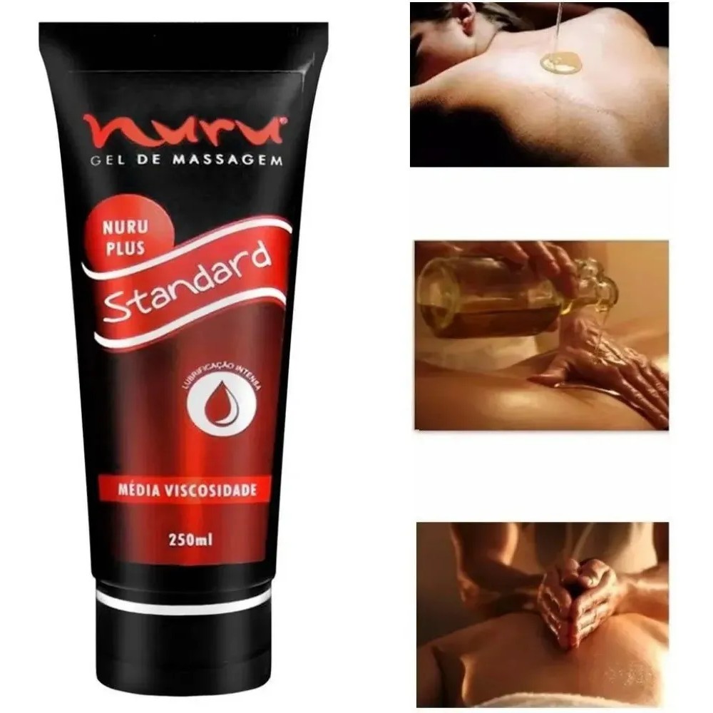 Gel Oleo Massagem Sensual Nuru Standard Conteudo 250 Ml E 1 Lençol descartavel