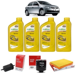 Kit De Filtros Óleo Lubrax 15w40 Vw Gol Voyage G4 G5 1.0