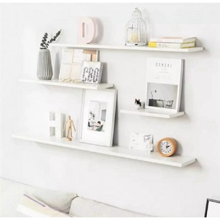 Kit 4 Prateleiras 20/30/40/50 nicho Mdf Branco Suporte decoração sala quarto bebê banheiro escritório em Oferta na Shopee