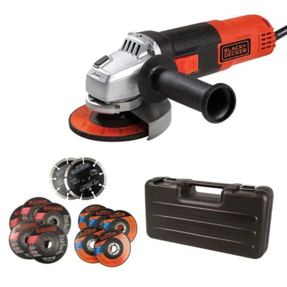Esmerilhadeira angular 110 volts com 12 discos - Black&Decker