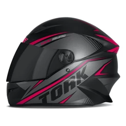Capacete Rosa Fechado Moto Pro Tork R8 Pro Fosco Tamanho 60