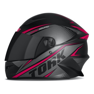 Capacete Rosa Fechado Moto Pro Tork R8 Pro Fosco Tamanho 60
