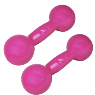 Par Halter emborrachado 2kg Rosa Treino em Casa em Oferta na Shopee