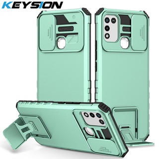 KEYSION Capa À Prova De Choque Para Infinix Hot 11 Play Push Pull Camera Proteção Ao Vivo De Celular 10