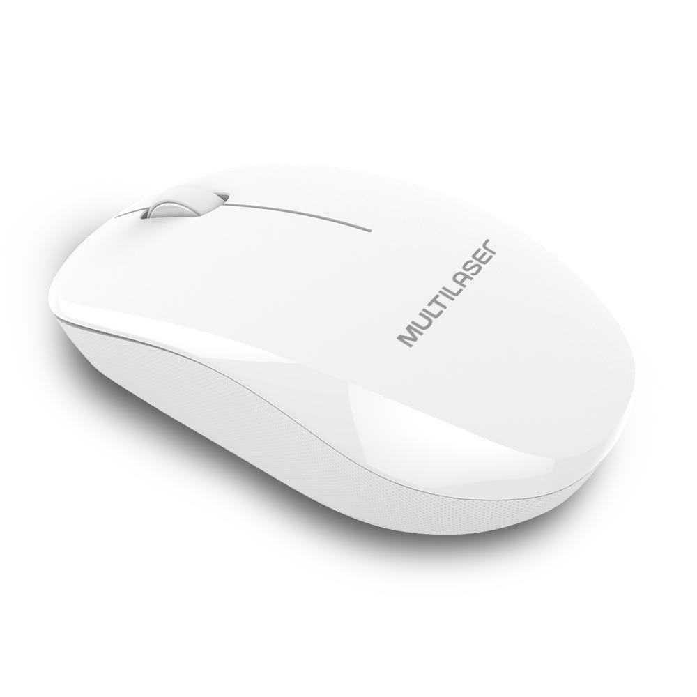 Mouse Sem Fio 2.4 ghz 1200 dpi Branco Usb Com Pilha - MO310