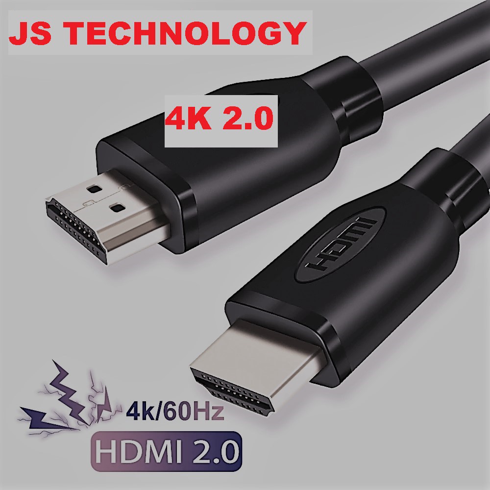 Kit com 5 Unidades = Cabo HDMI 2.0 4K Blindado 1.5 Metros 60Hz HDR High Speed Quad Technology Macho x Macho Padrão 19 Pinos