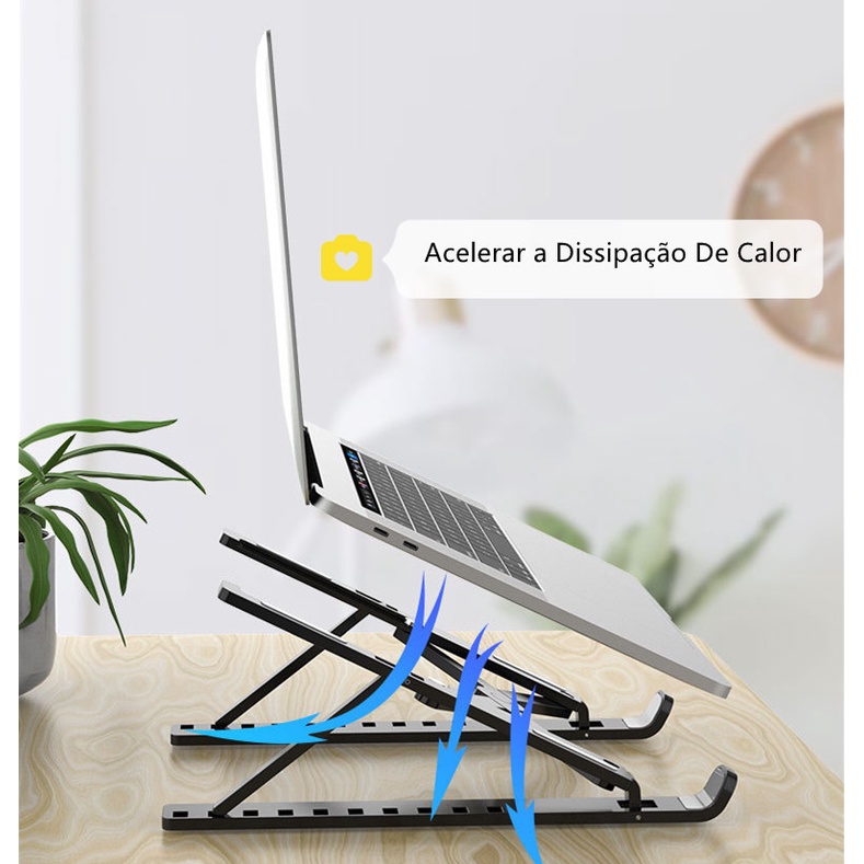Suporte Apoio De Notebook Laptop Compacto Articulado Home Office, Suporte Notebook
