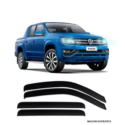 Jogo Calha De Chuva Defletor Amarok 4 portas 2010 2011 2012 2013 2014 2015 Fume 30.019A