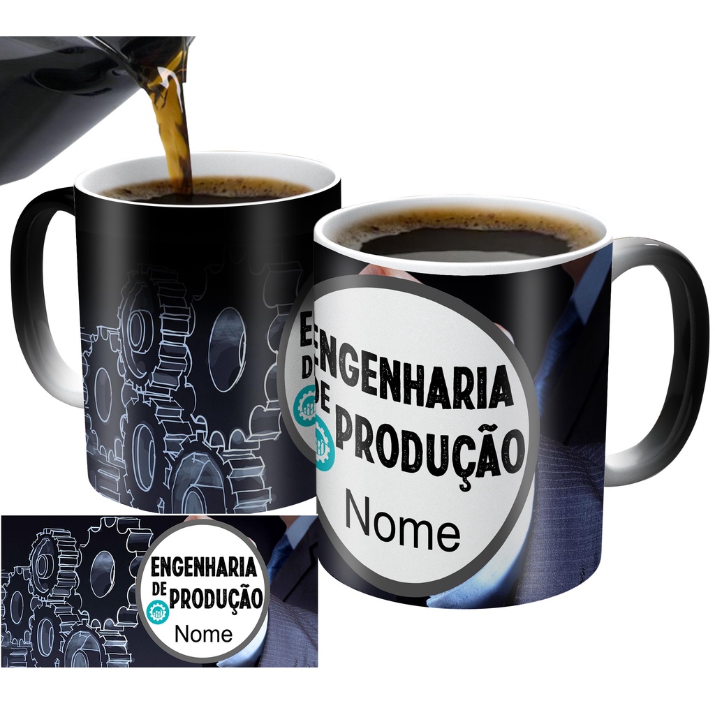 caneca mágica personalizada para presente engenharia de produção profissão