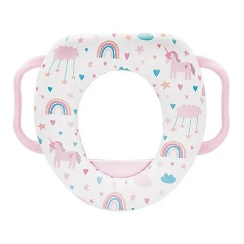 Apoio P/ Vaso Sanitario C/ Alça Rosa Banheiro Seguro Criança