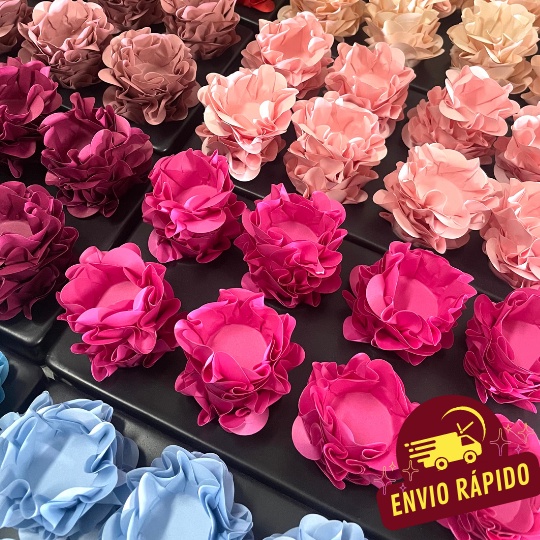 40 Forminha para Doces Finos Formato Flor - Casamento/Aniversário/Batizado - Diversas Cores