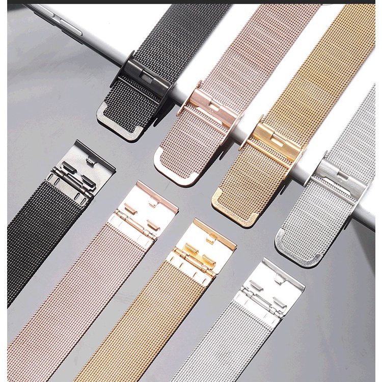 18/20/22mm Milanese Pulseira Strap Watch Band Relógio De Liberação Rápida De Aço Inoxidável Substituição Banda 0.4 De Malha — imagem 2 de 2